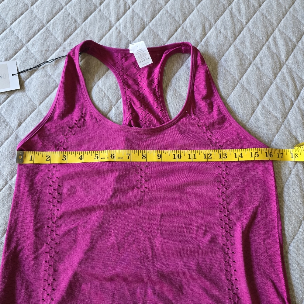 Zyia Fuchsia Seamless Tank Large New - Picture 10 of 11